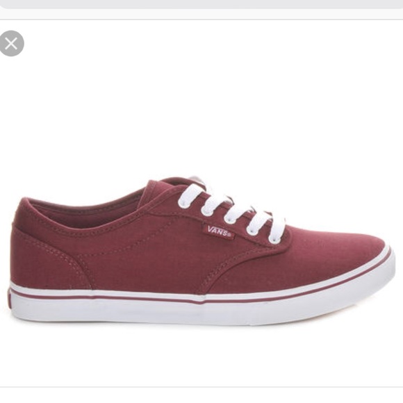 Vans Shoes - Size 9.5 maroon women’s VANS